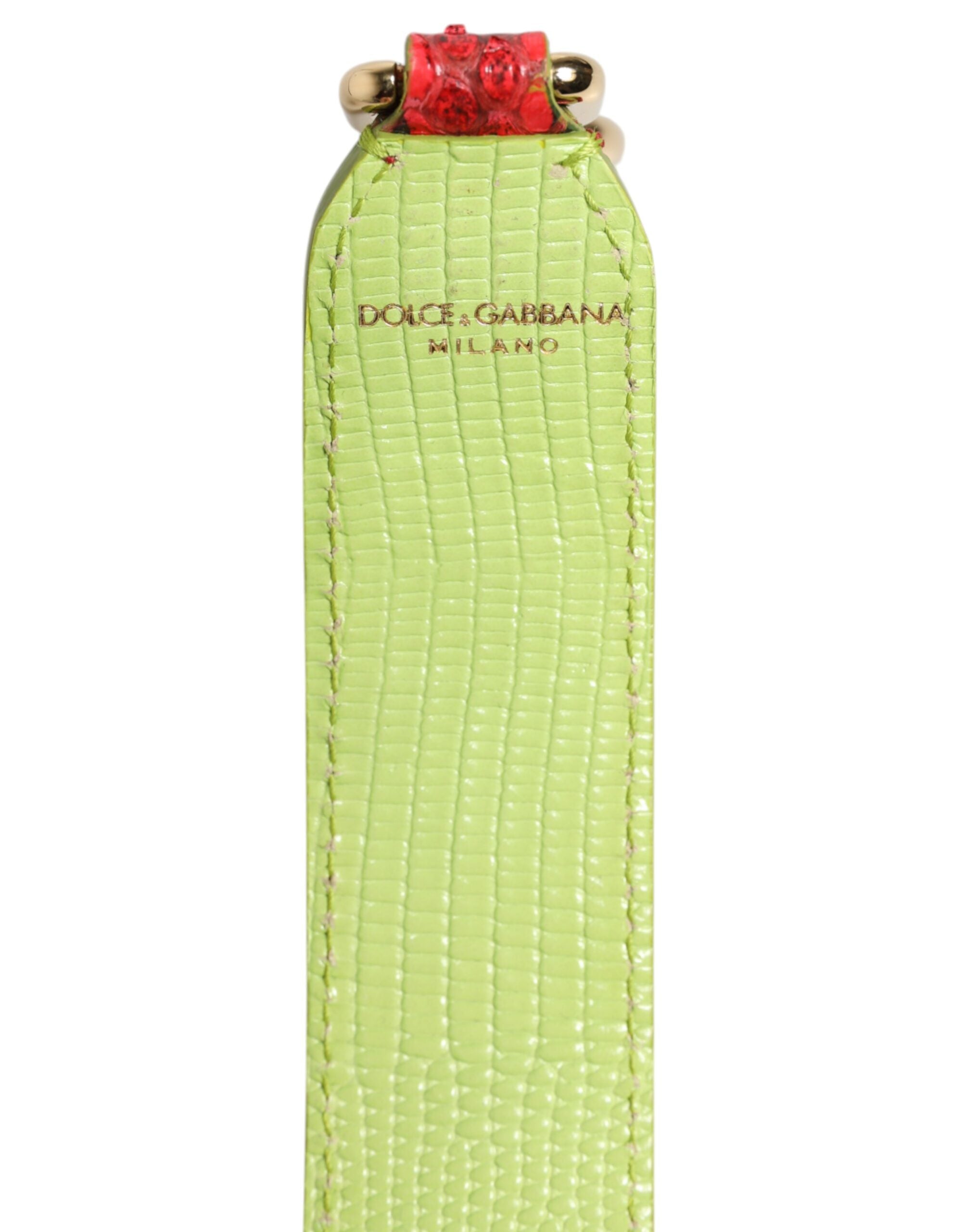 Dolce & Gabbana Tracolla Accessorio Borsa in Pelle Esotica Rossa