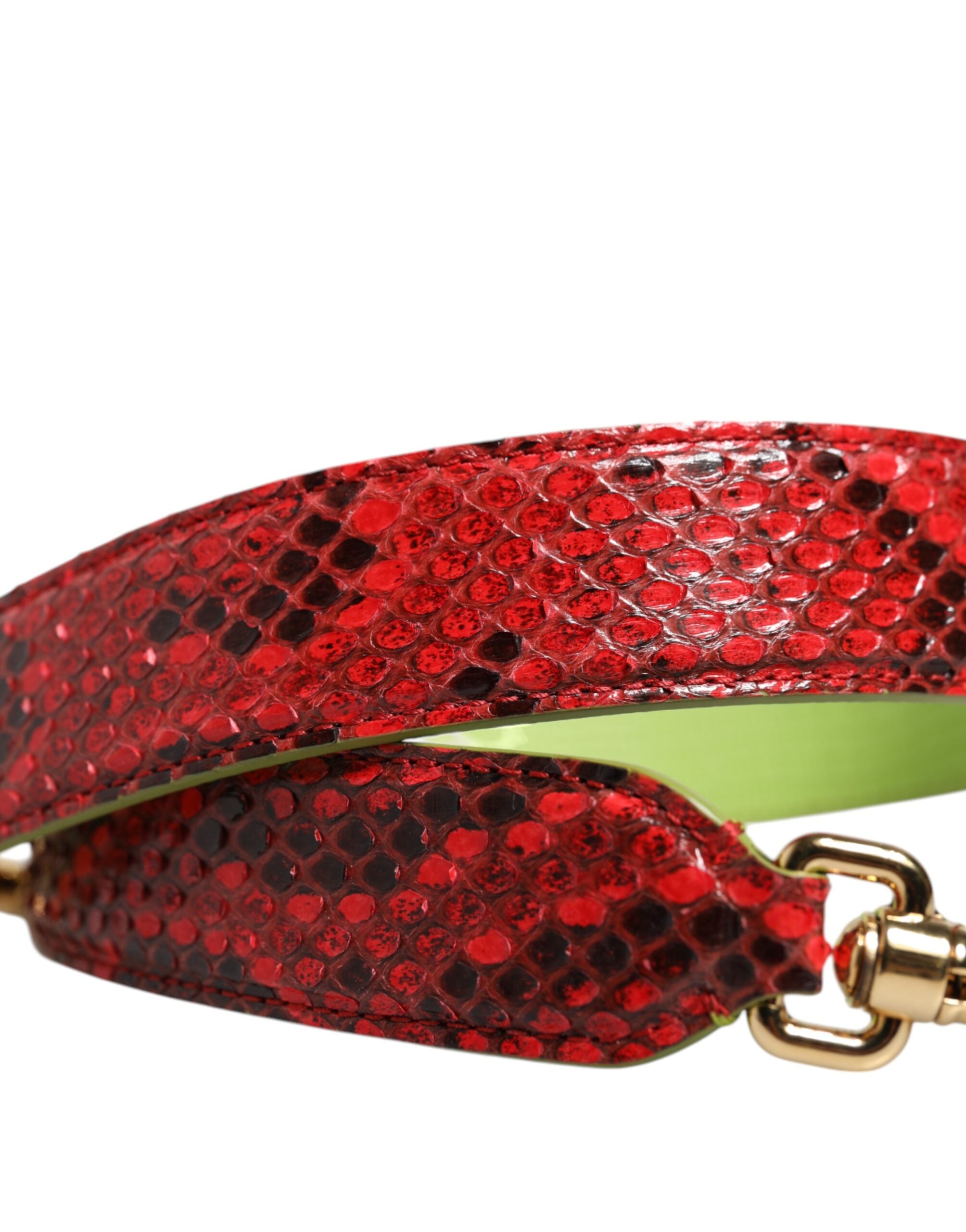 Dolce & Gabbana Tracolla Accessorio Borsa in Pelle Esotica Rossa