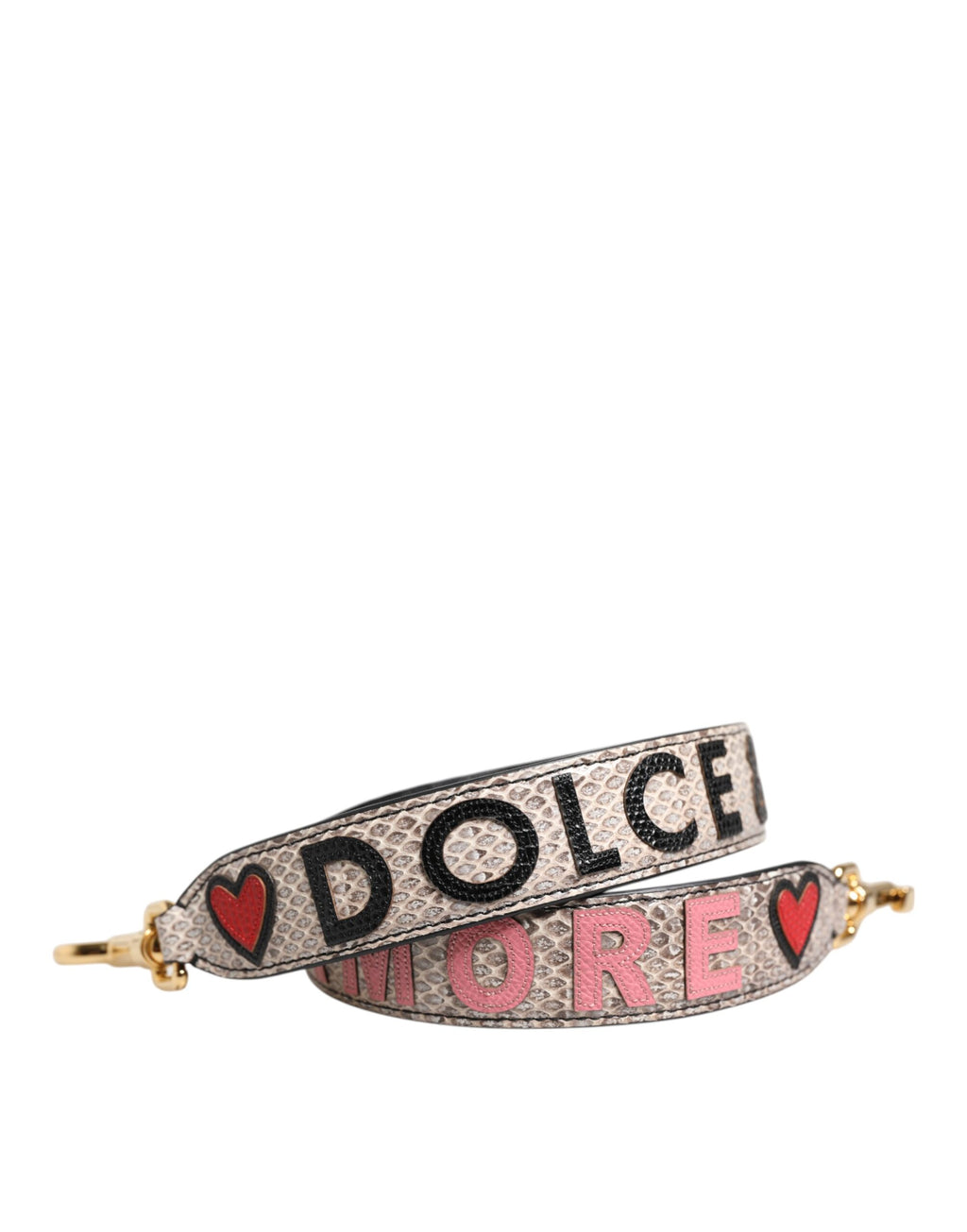 Tracolla per borsa Dolce & Gabbana Multicolor DG AMORE con toppa