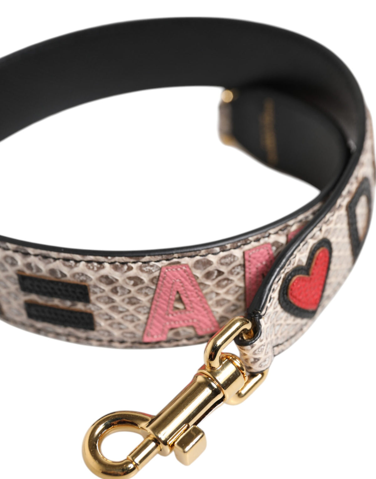 Tracolla per borsa Dolce & Gabbana Multicolor DG AMORE con toppa