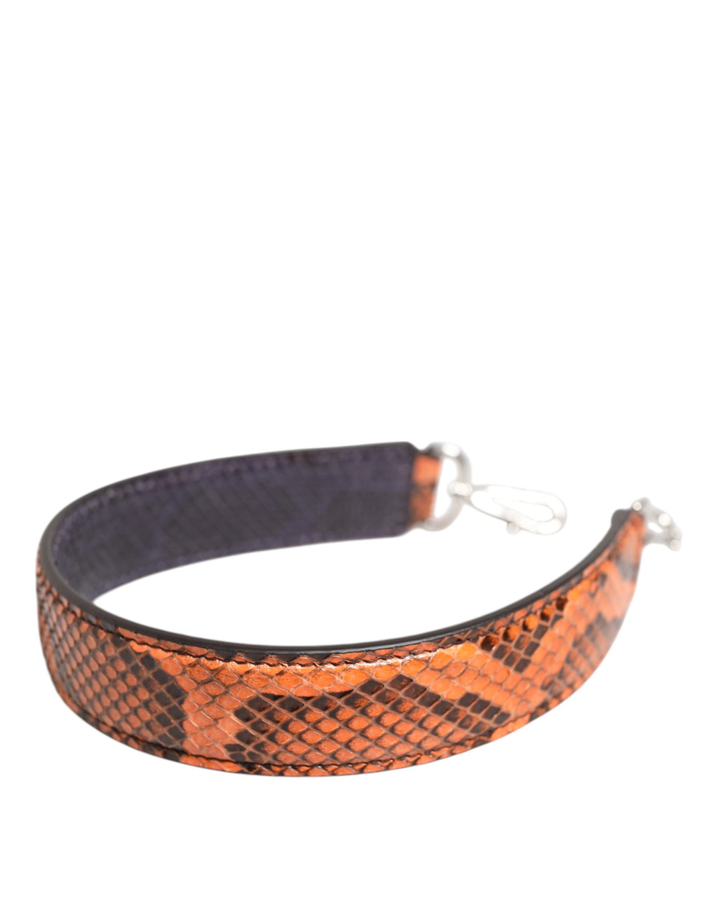 Tracolla Dolce & Gabbana in pelle esotica arancione