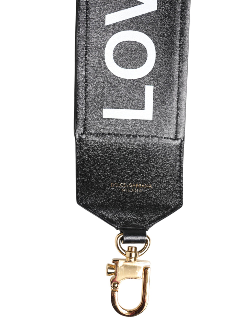 Tracolla reversibile leopardata nera Dolce & Gabbana
