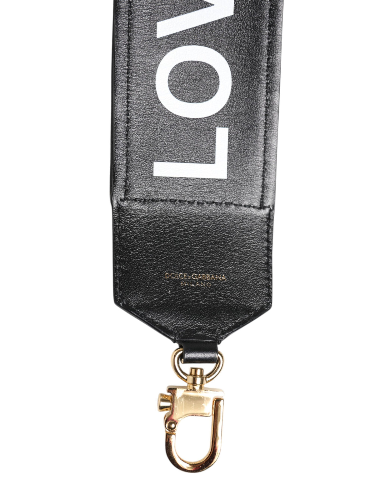 Tracolla reversibile leopardata nera Dolce & Gabbana