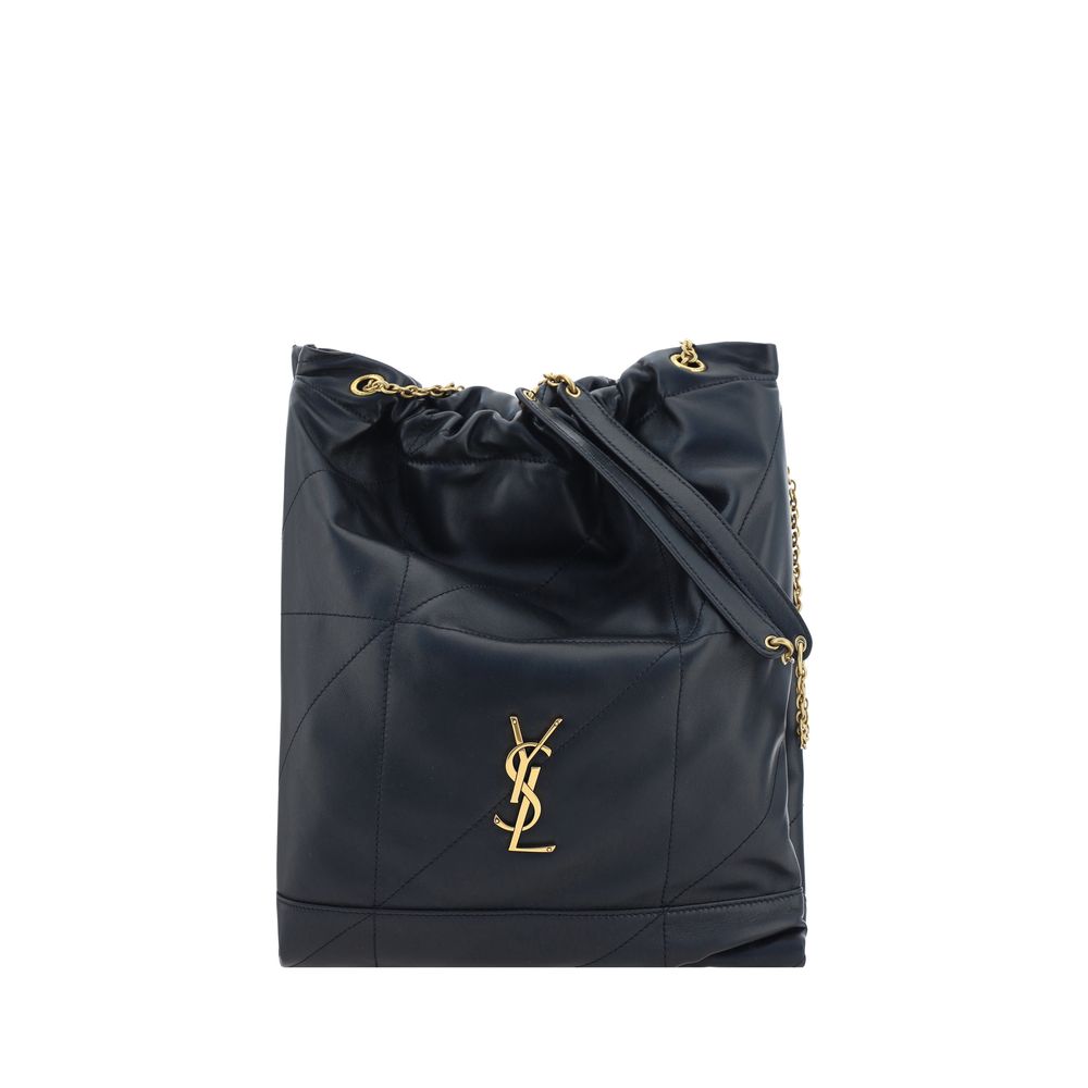 Borsa a tracolla Saint Laurent nera in pelle di agnello Ovis Aries Aries