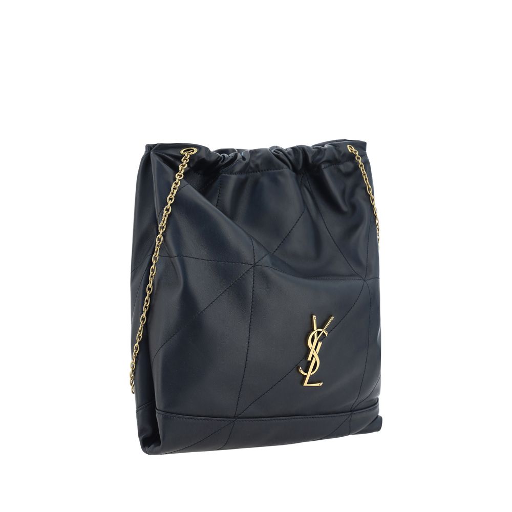 Borsa a tracolla Saint Laurent nera in pelle di agnello Ovis Aries Aries