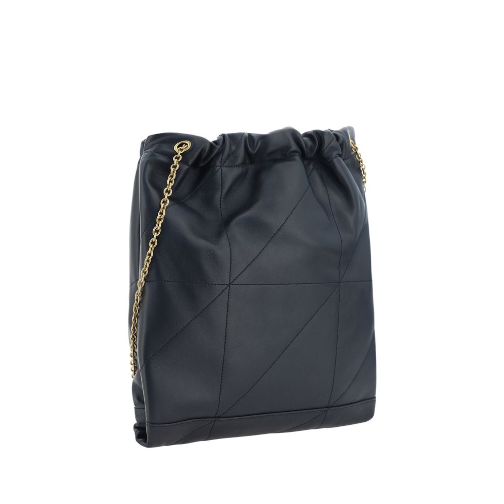 Borsa a tracolla Saint Laurent nera in pelle di agnello Ovis Aries Aries