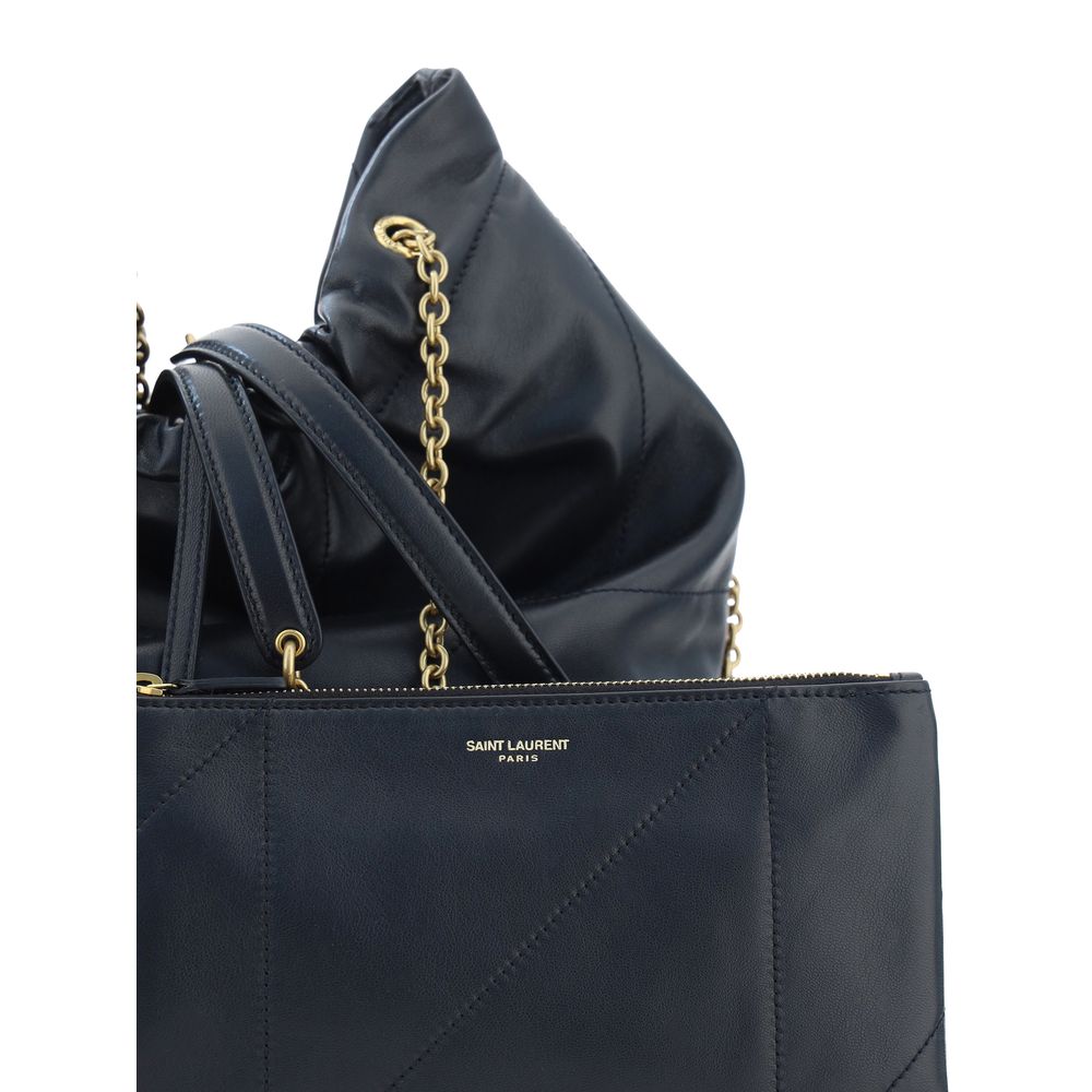 Borsa a tracolla Saint Laurent nera in pelle di agnello Ovis Aries Aries