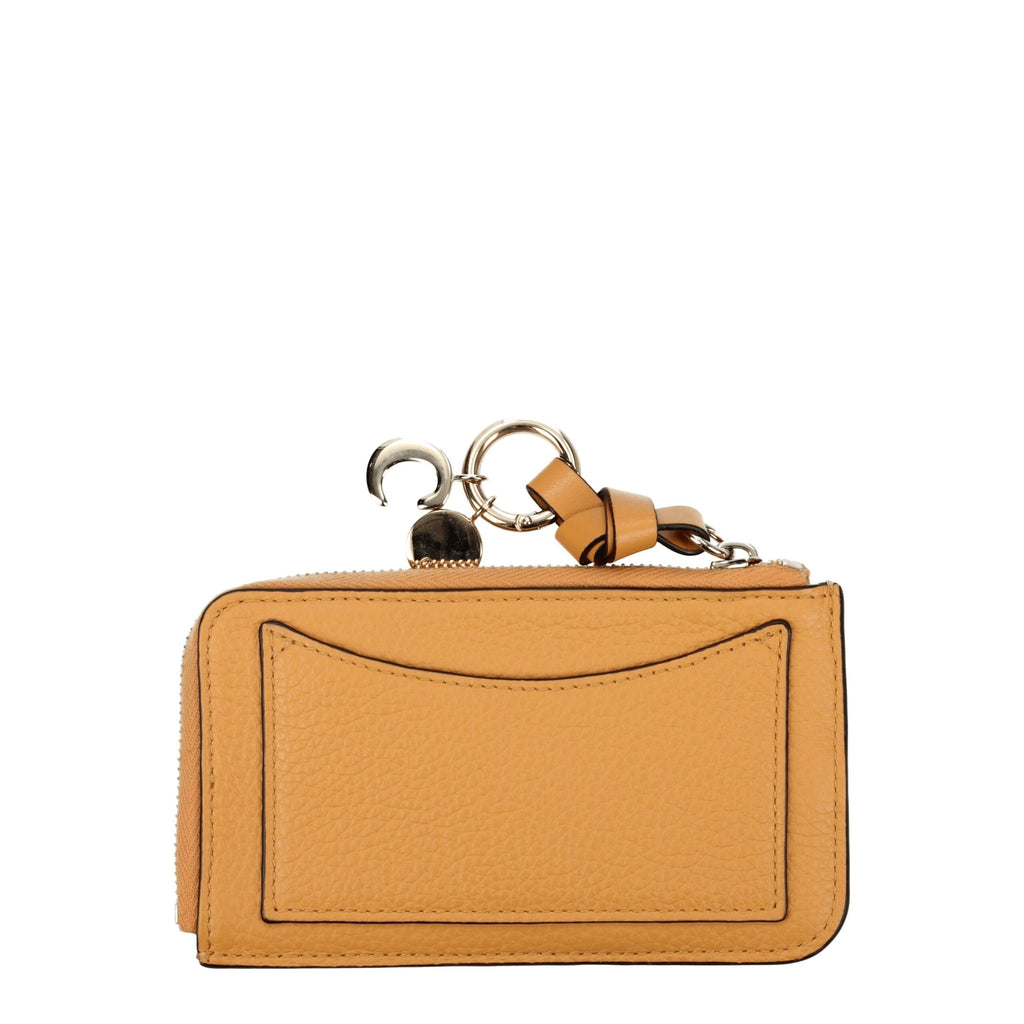 Portafoglio Chloé in pelle arancione