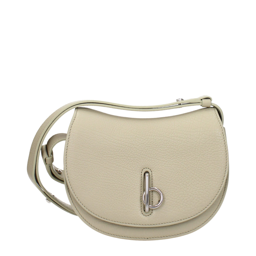 Borsa a spalla Burberry in pelle verde