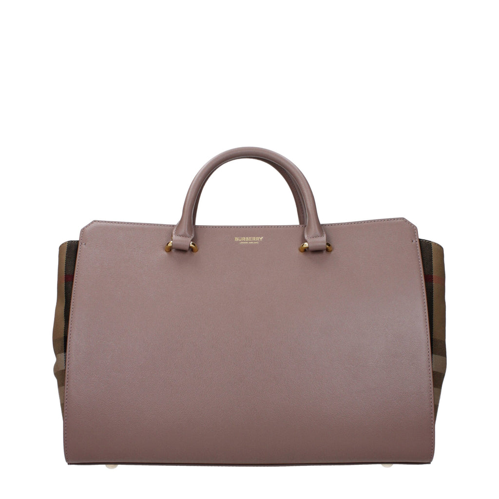 Borsa a mano Burberry in pelle grigia