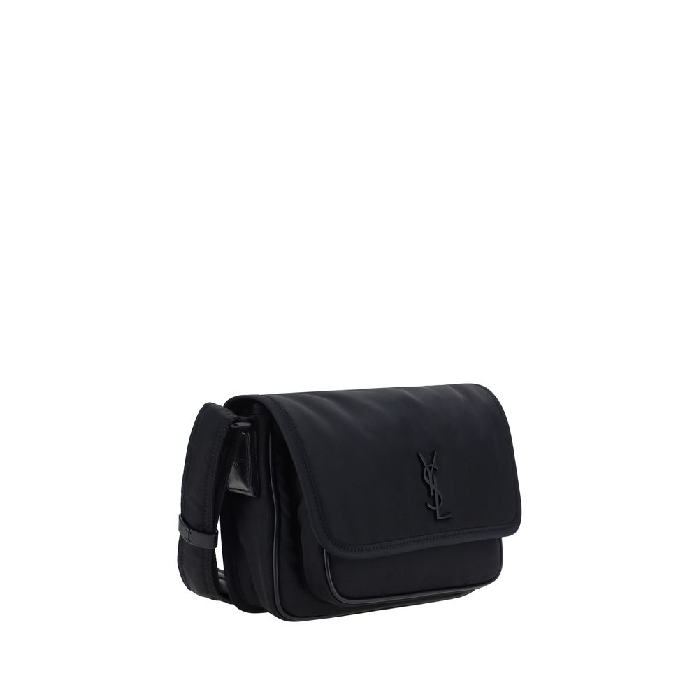 Borsa a spalla Saint Laurent in nylon nero
