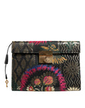 Borsa Portadocumenti Dolce & Gabbana Multicolor Jacquard Floreale