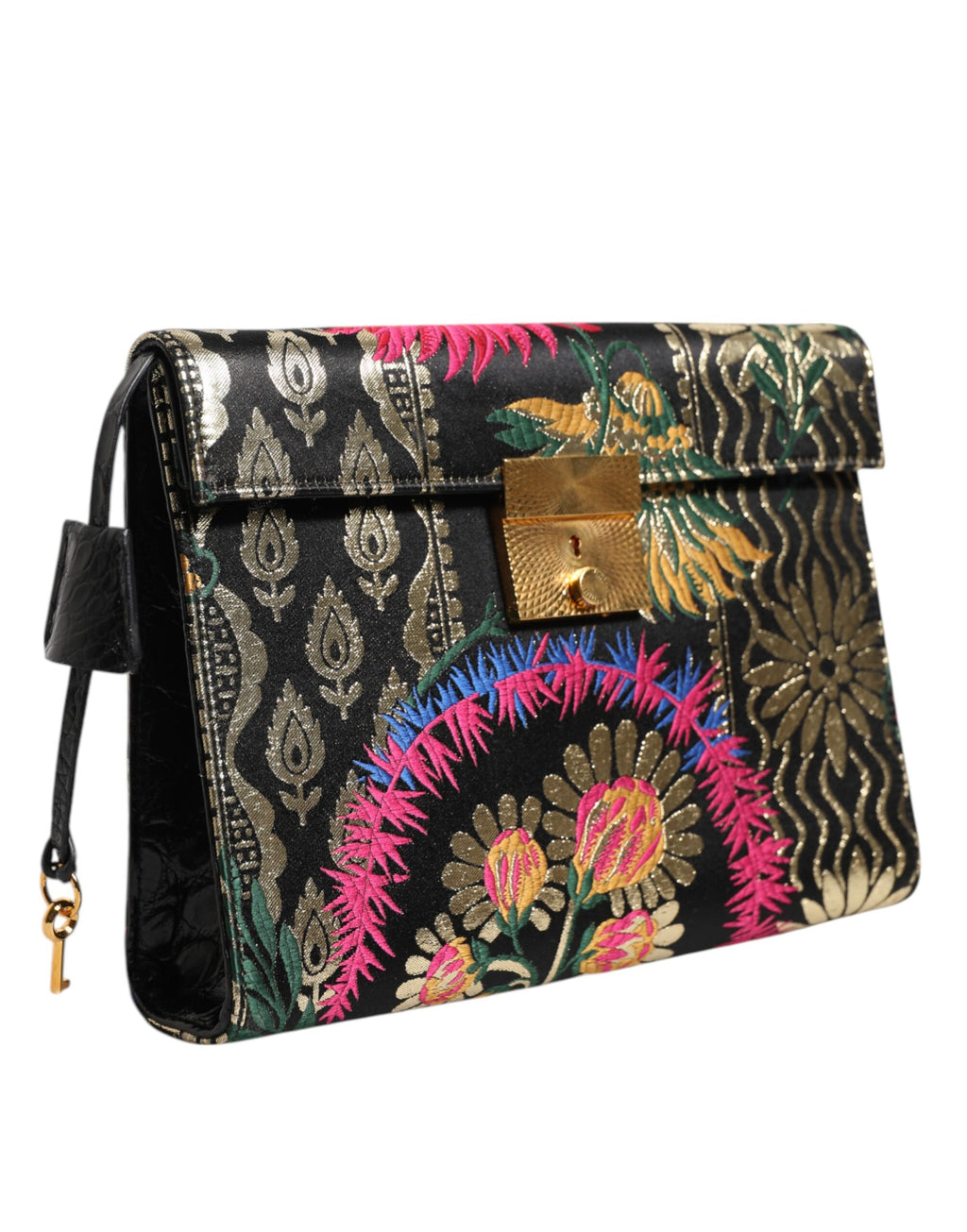 Borsa Portadocumenti Dolce & Gabbana Multicolor Jacquard Floreale