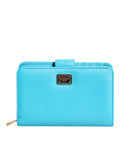 Portafoglio a soffietto lungo in pelle Light Blue Dolce & Gabbana