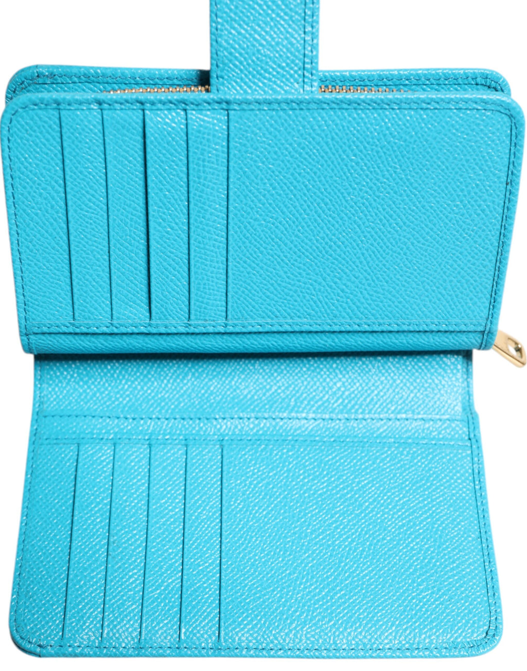Portafoglio a soffietto lungo in pelle Light Blue Dolce & Gabbana