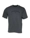 T-shirt girocollo in cotone con stampa logo grigia Dolce & Gabbana