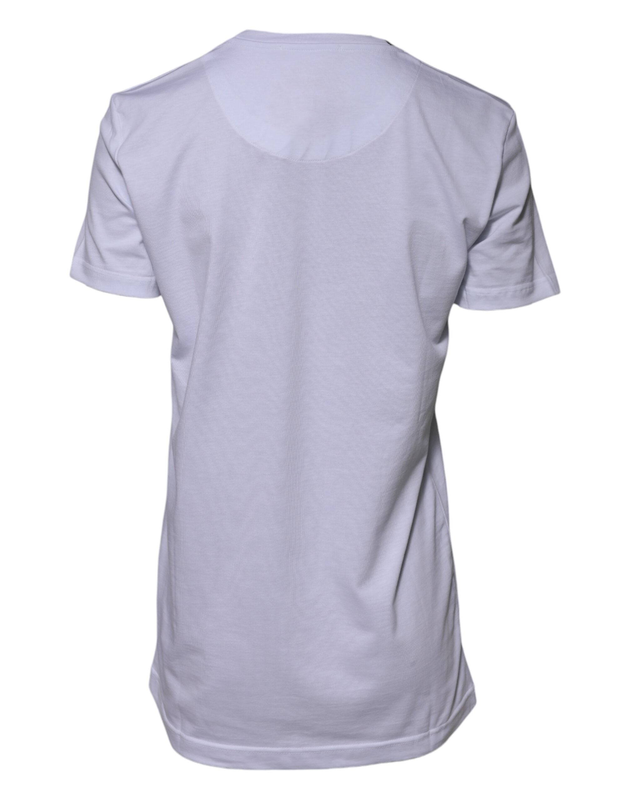 T-shirt girocollo Dolce & Gabbana in cotone bianco Goodluck 2023