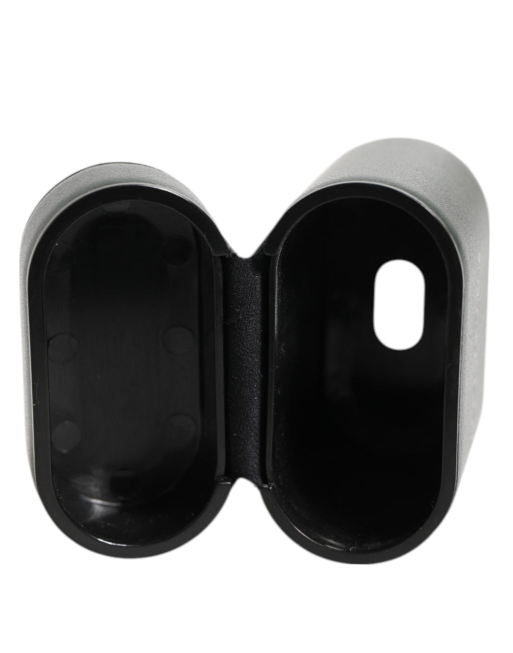 Dolce & Gabbana Custodia Nera in Pelle con Logo Stampato per Airpods da Uomo