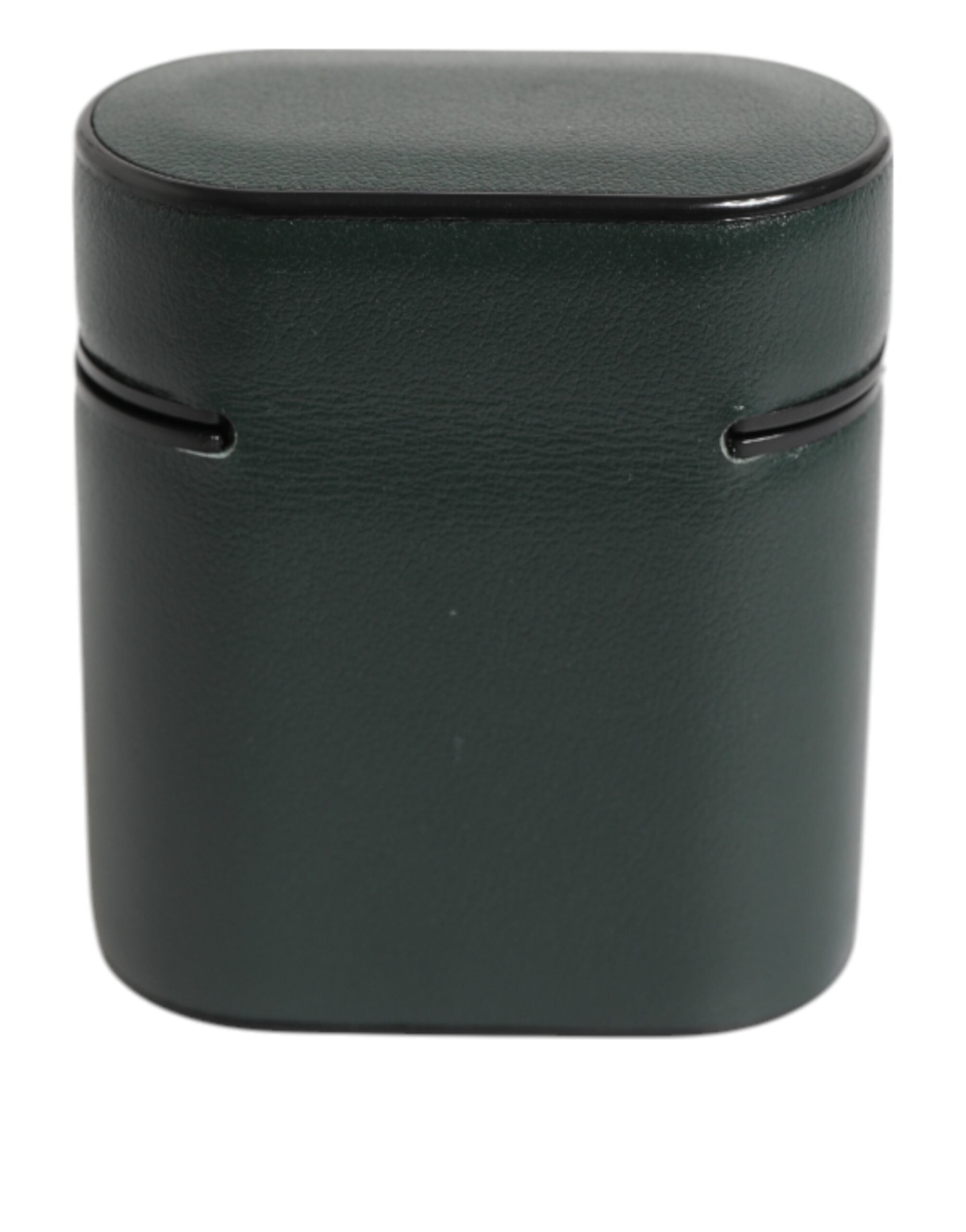 Dolce & Gabbana Custodia Nera in Pelle con Logo Stampato per Airpods da Uomo