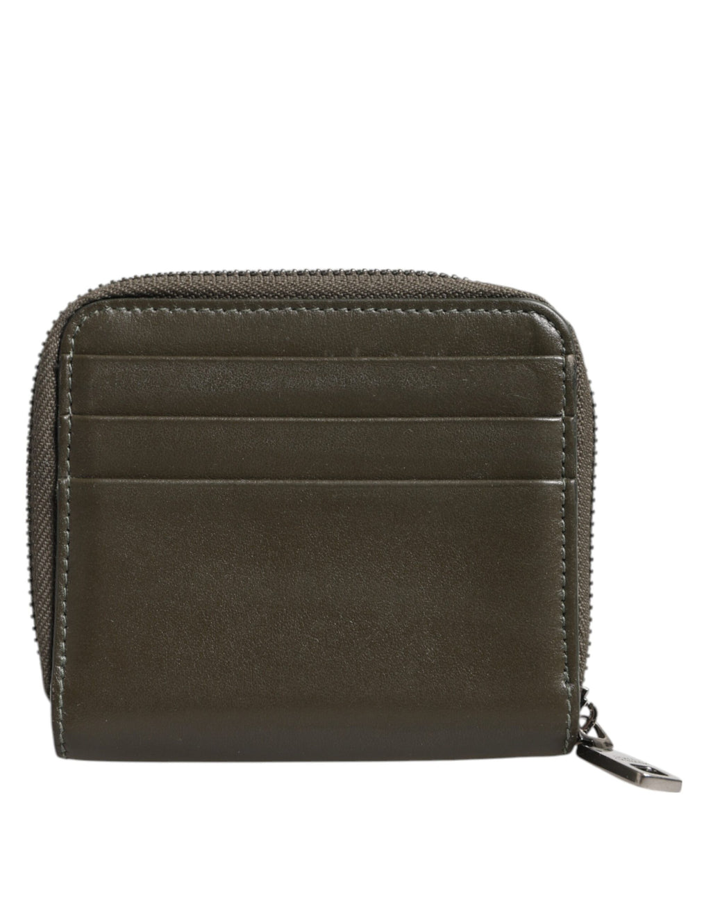 Portamonete Portacarte Dolce & Gabbana in Pelle Marrone con Placca Logo