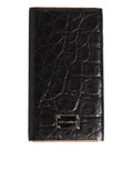 Dolce & Gabbana Caricabatterie Power Bank USB Esotico in Pelle Nera 3000 mAh