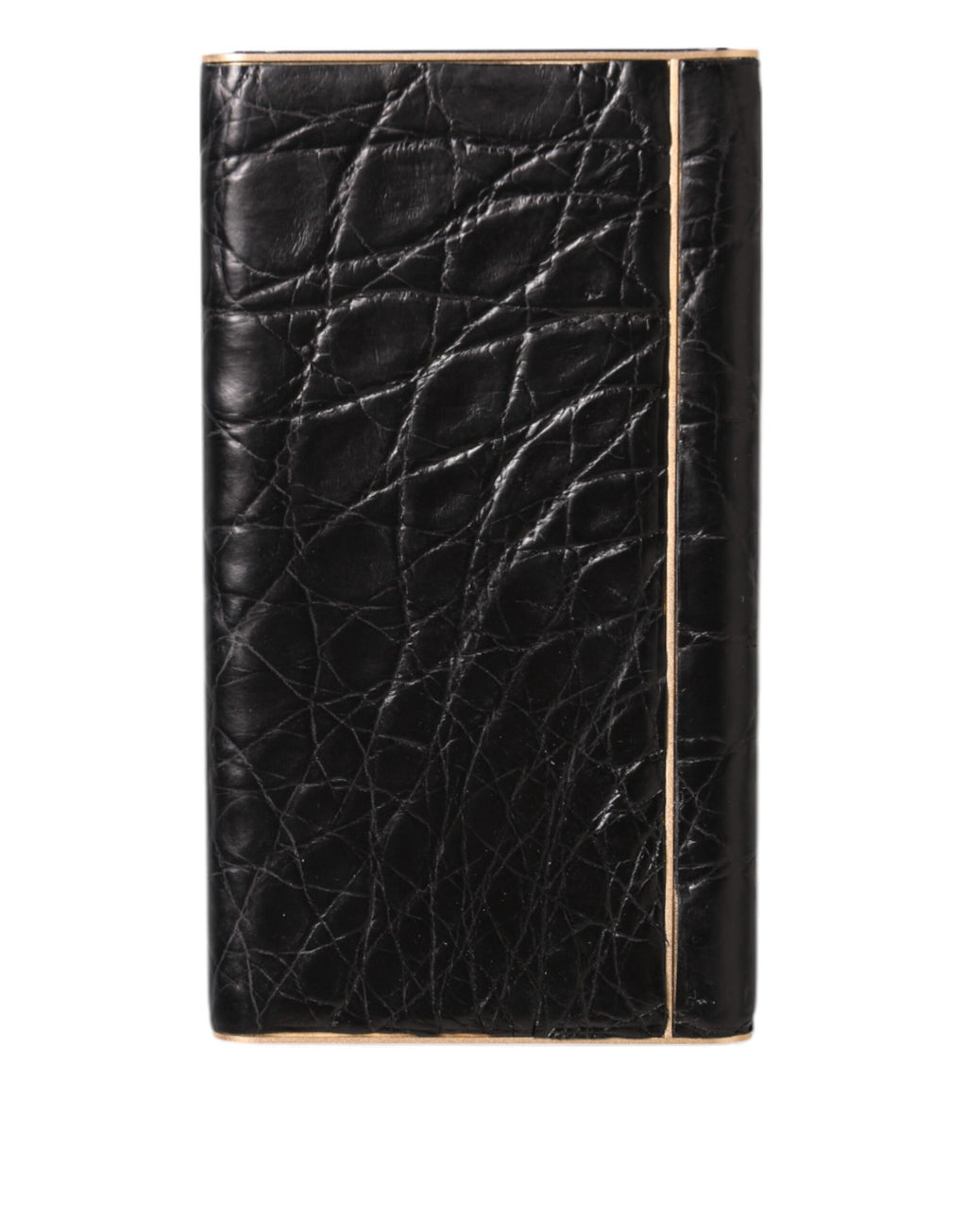 Dolce & Gabbana Caricabatterie Power Bank USB Esotico in Pelle Nera 3000 mAh