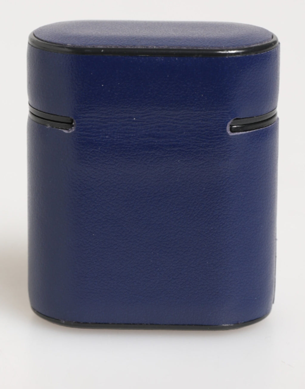 Custodia Dolce & Gabbana in pelle blu con logo stampato per Airpods da uomo