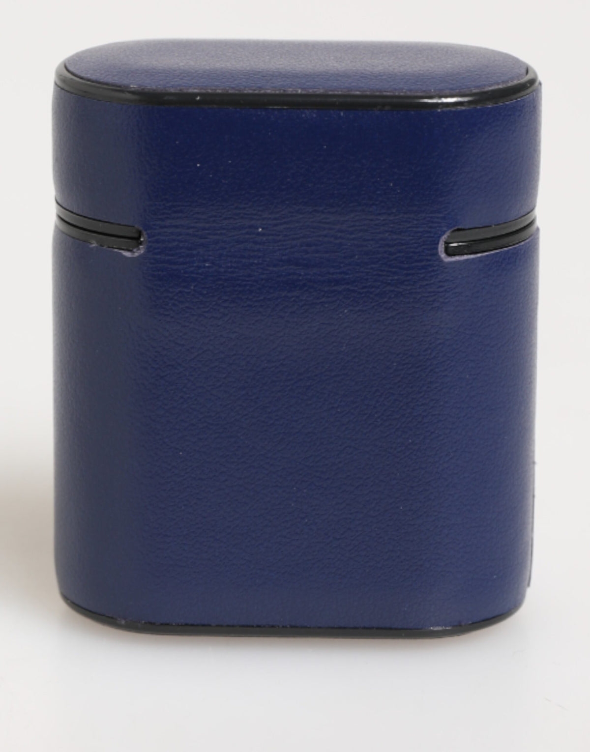 Custodia Dolce & Gabbana in pelle blu con logo stampato per Airpods da uomo