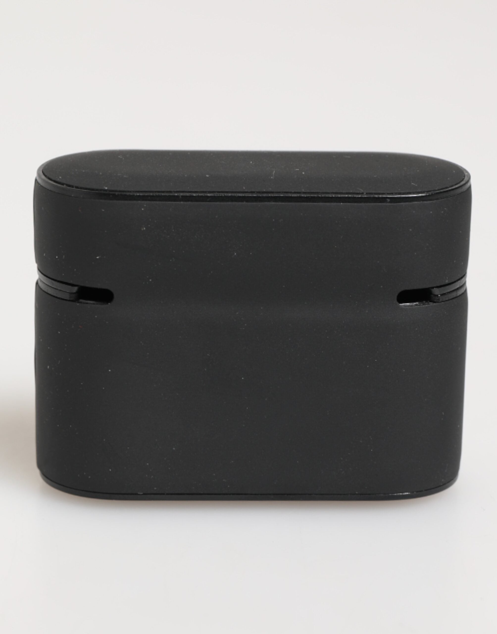 Custodia per Airpods Dolce & Gabbana Nera Menta in Gomma con Logo in Rilievo