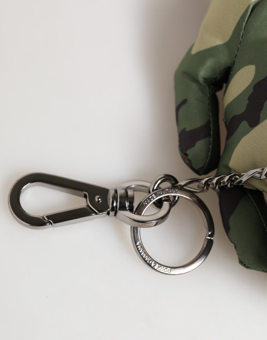 Dolce & Gabbana Portachiavi Camouflage Multicolore Silhouette Animale