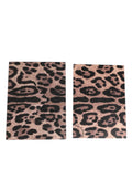 Porta cartoline in carta busta con stampa leopardata multicolore Dolce & Gabbana