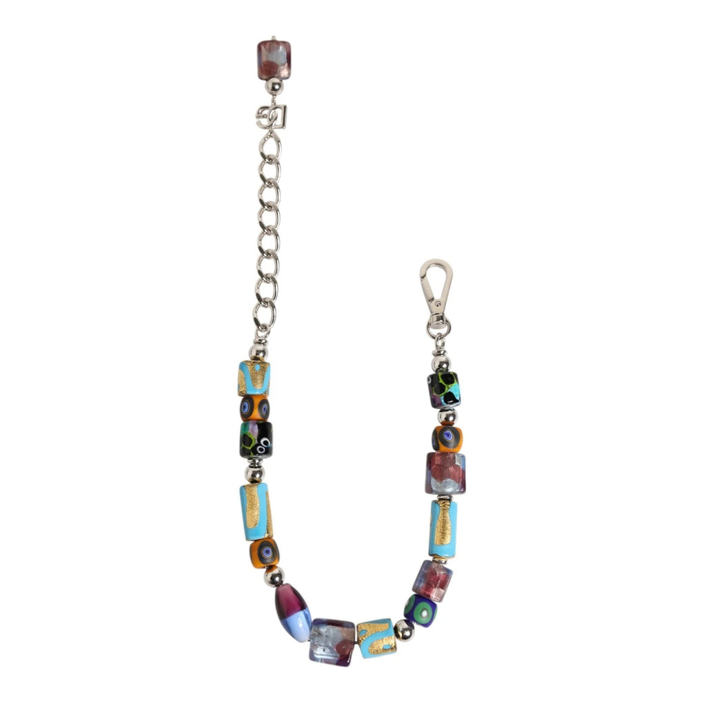 Dolce & Gabbana Collana Multicolor in Ottone e Zamak con Perline in Vetro di Murano