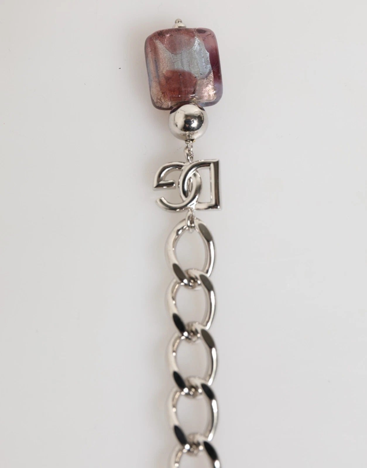 Dolce & Gabbana Collana Multicolor in Ottone e Zamak con Perline in Vetro di Murano