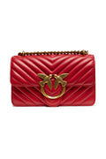 Borsa a Spalla Mini PINKO Love One in Pelle Rossa