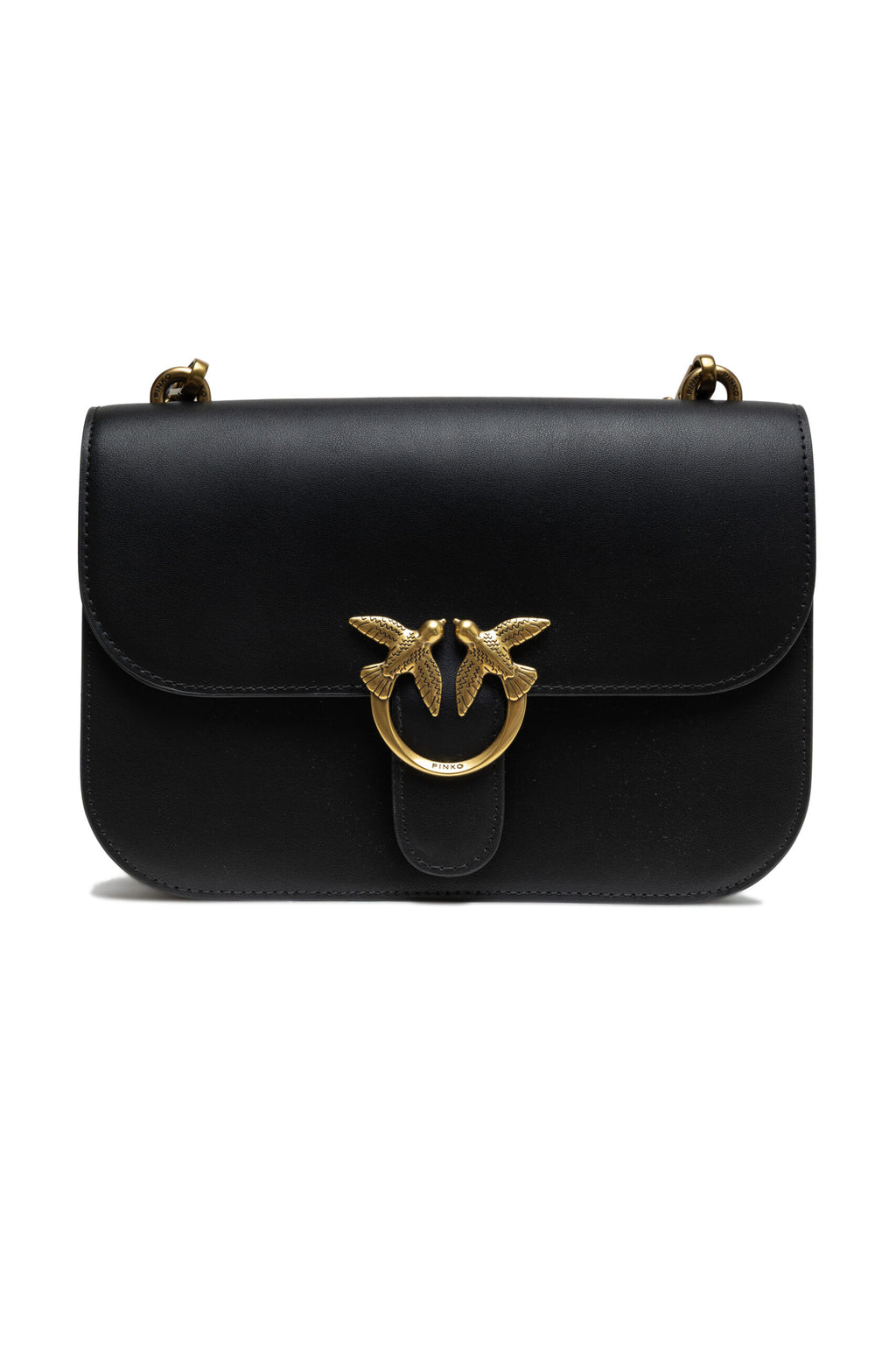 PINKO Borsa a Tracolla Classica Love Bell in Pelle Nera