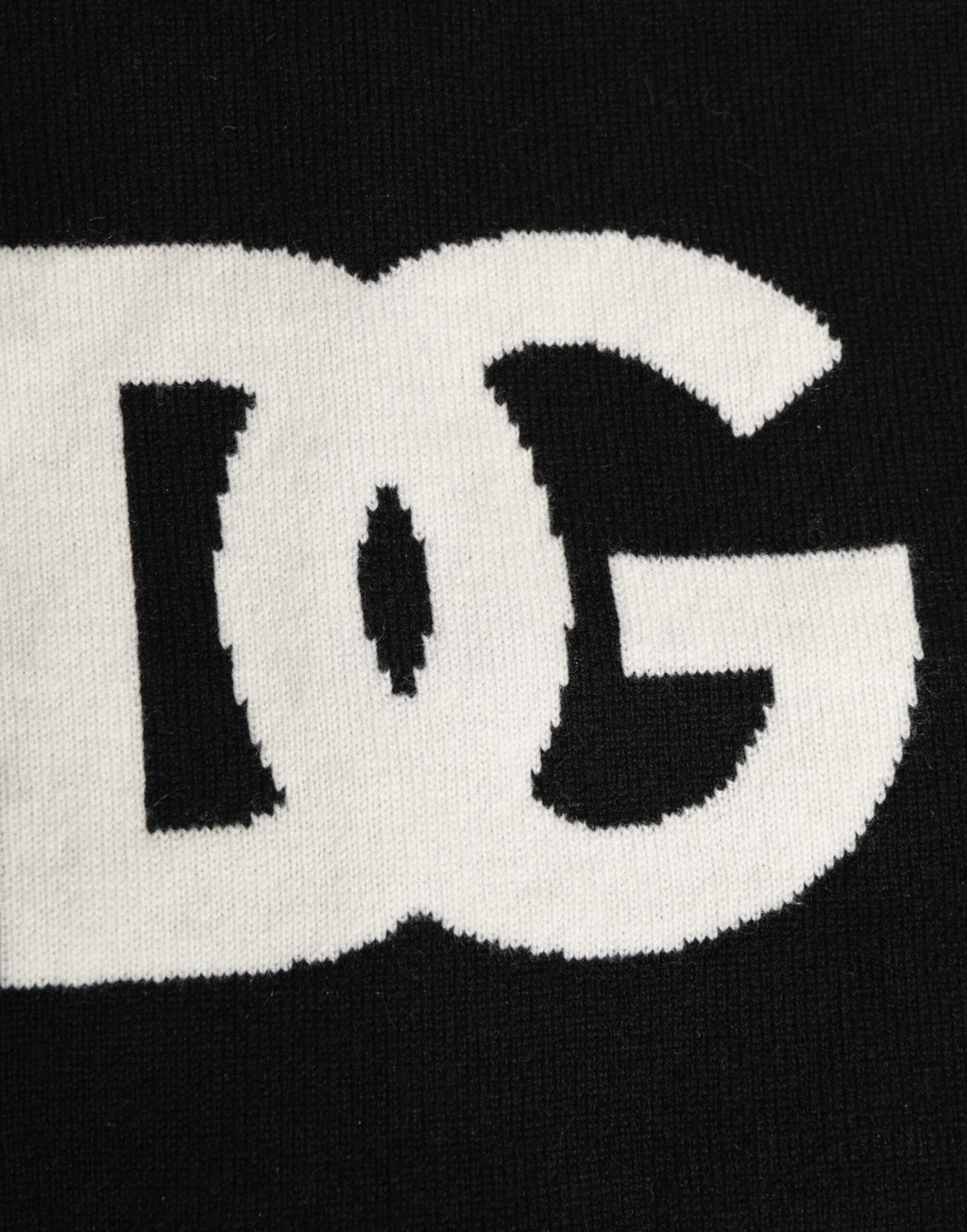 Sciarpa Dolce & Gabbana nera in cashmere con logo D&G, taglia unica da uomo