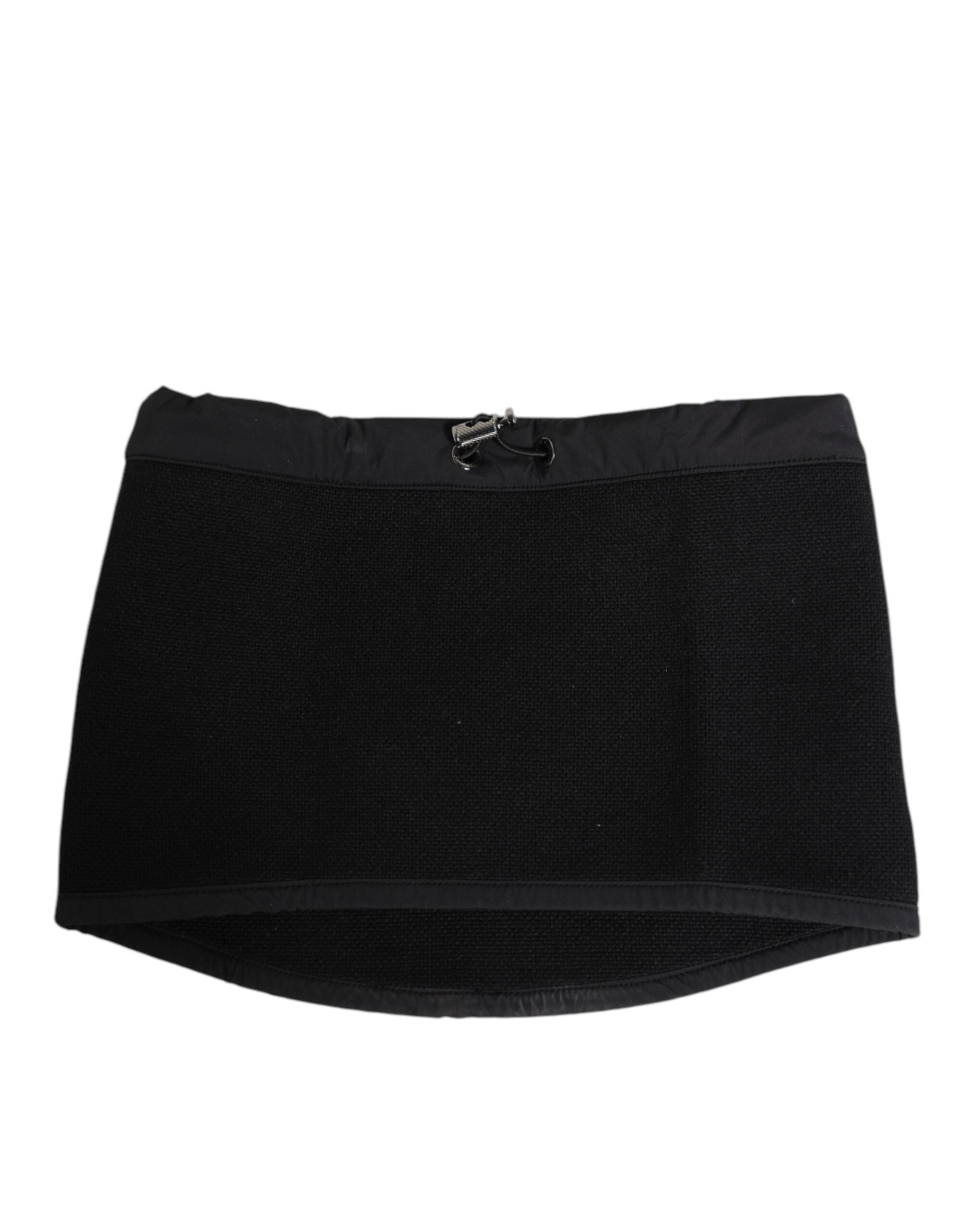 Dolce & Gabbana Stola Nera in Pizzo Maglia Logo DG Uomo Sciarpa Taglia Unica