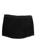 Dolce & Gabbana Stola Nera in Pizzo Maglia Logo DG Uomo Sciarpa Taglia Unica