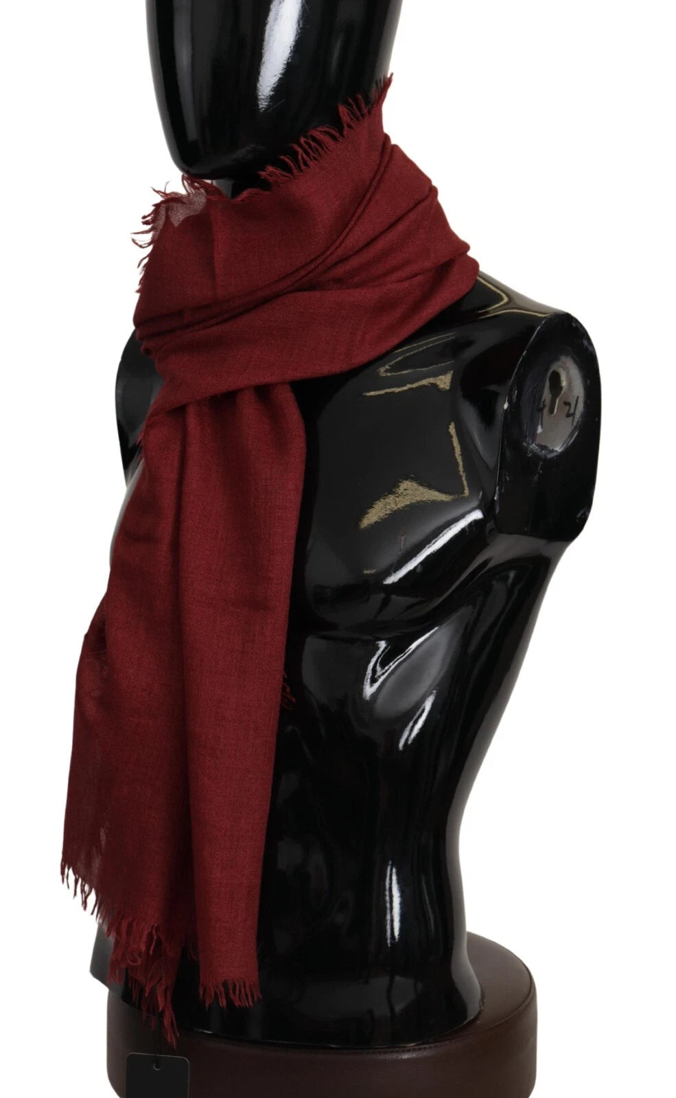 Sciarpa/Stola Frange in Cashmere e Seta Rossa DG Crown Dolce & Gabbana