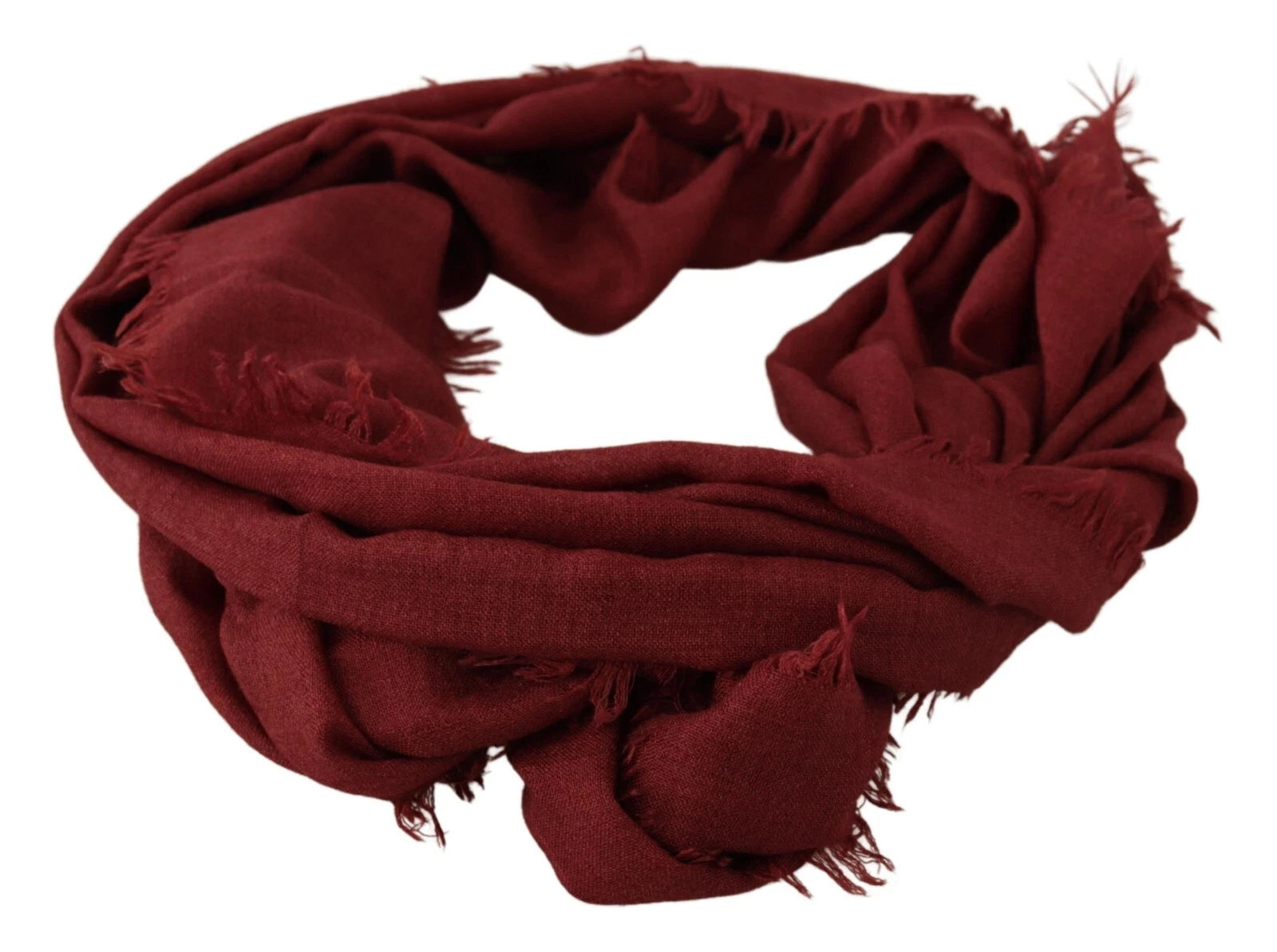 Sciarpa/Stola Frange in Cashmere e Seta Rossa DG Crown Dolce & Gabbana