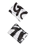 Dolce & Gabbana Bianco Nero DG Logo Seta 1 Paio Polsino