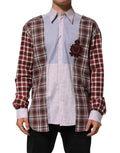 Camicia A Quadri Multicolore In Cotone Dolce & Gabbana Con Colletto