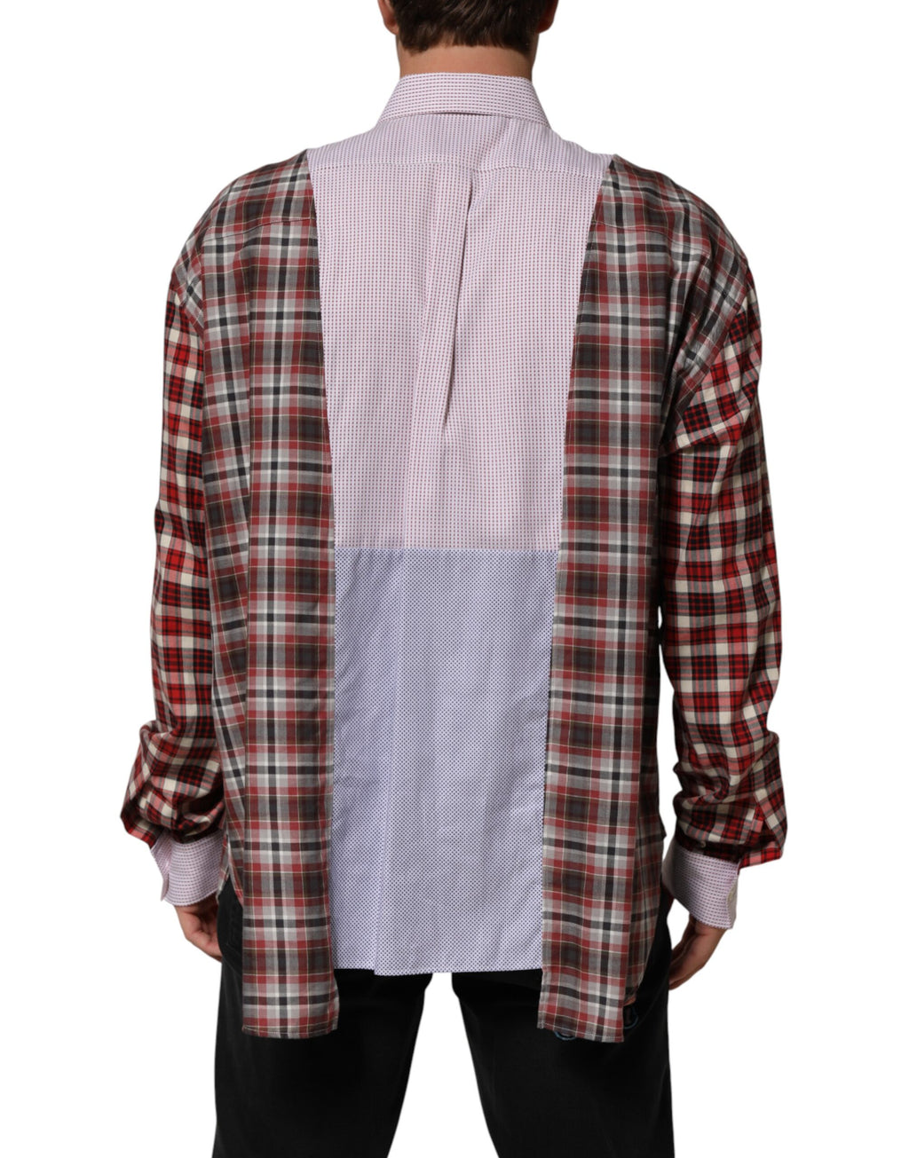 Camicia A Quadri Multicolore In Cotone Dolce & Gabbana Con Colletto