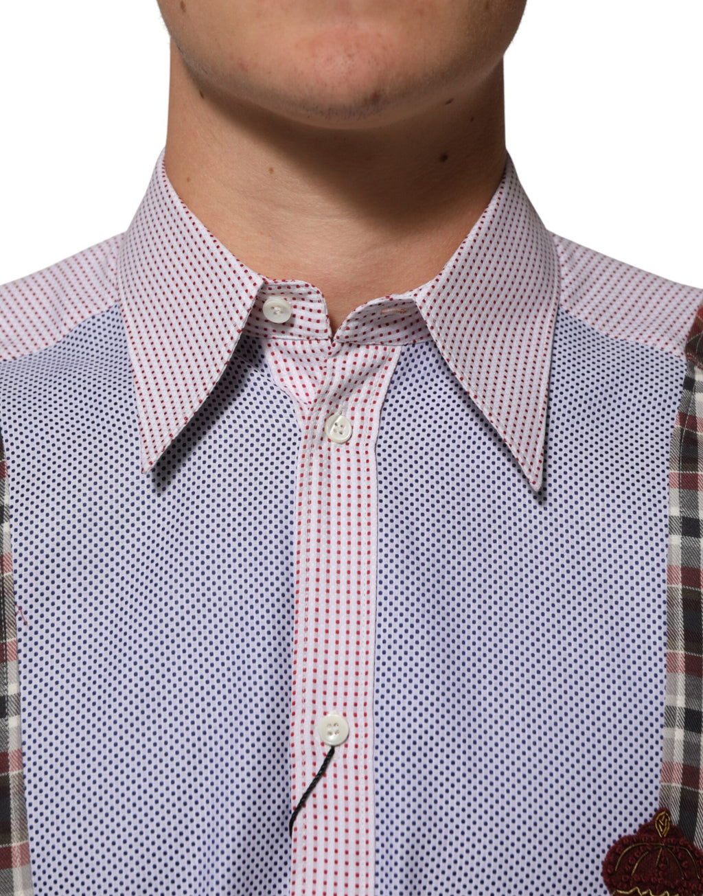 Camicia A Quadri Multicolore In Cotone Dolce & Gabbana Con Colletto