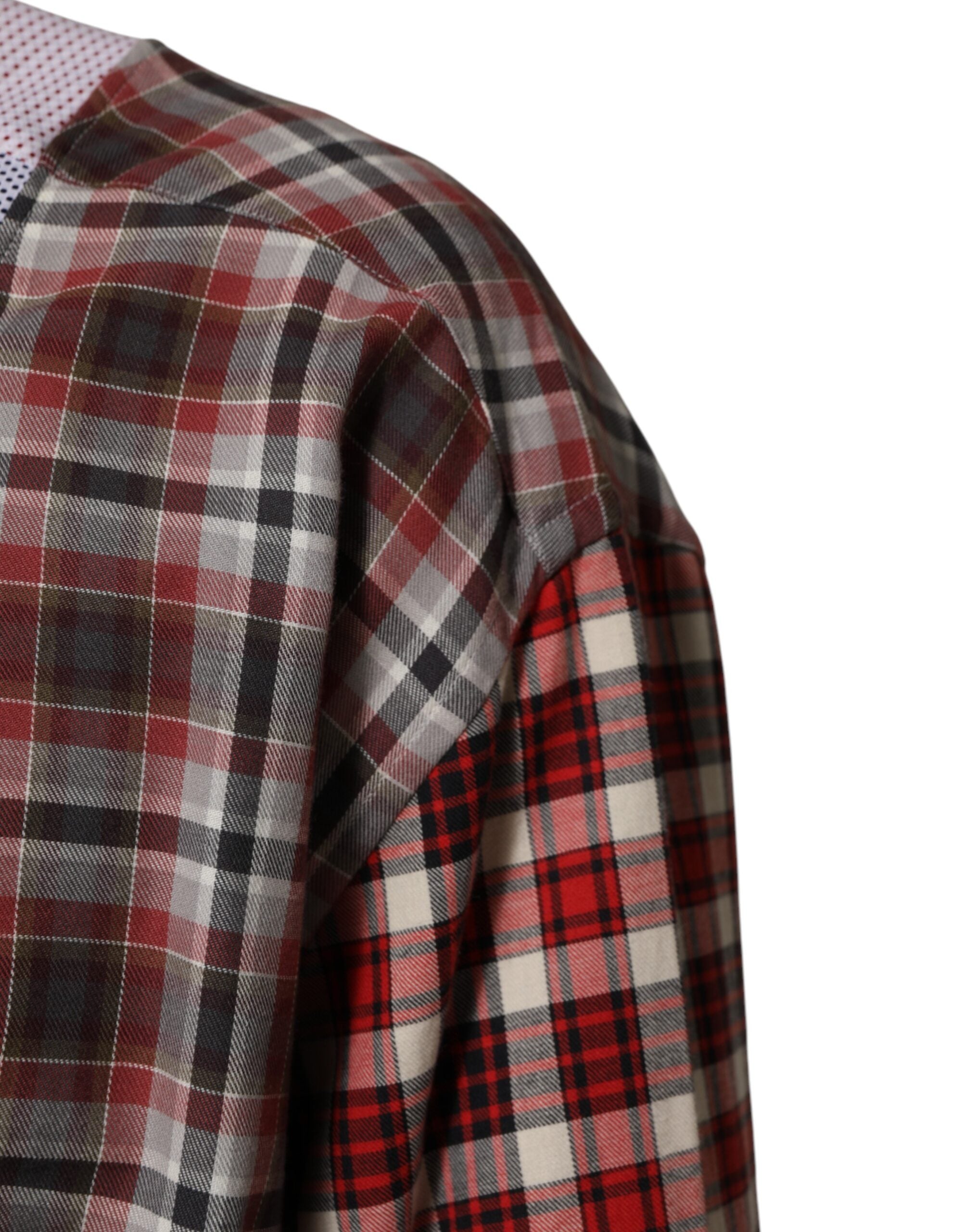 Camicia A Quadri Multicolore In Cotone Dolce & Gabbana Con Colletto