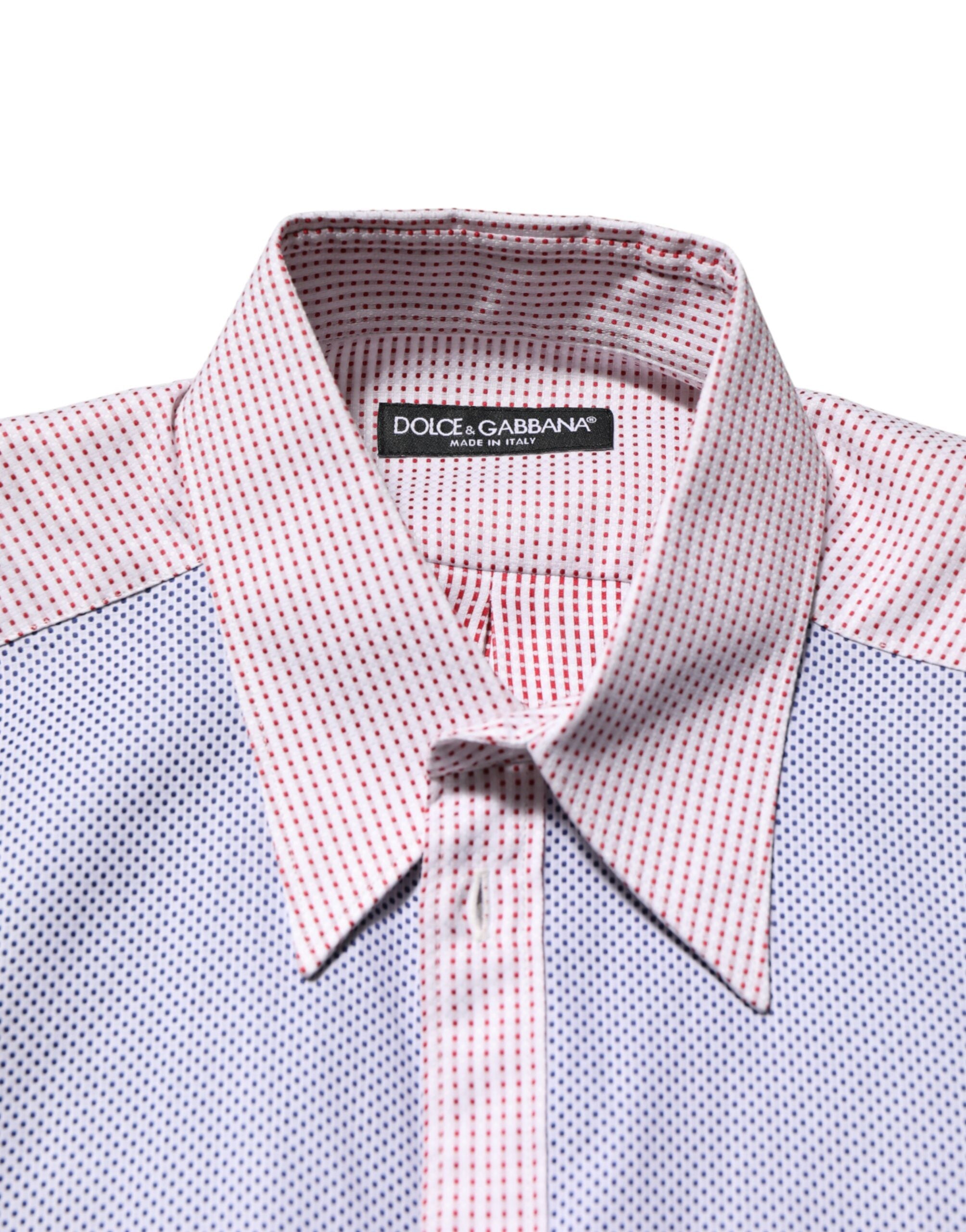 Camicia A Quadri Multicolore In Cotone Dolce & Gabbana Con Colletto