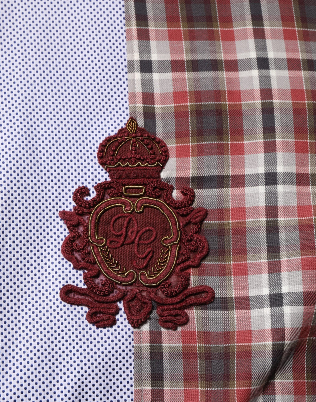 Camicia A Quadri Multicolore In Cotone Dolce & Gabbana Con Colletto