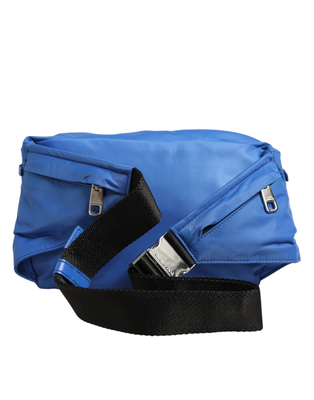 Marsupio da uomo Dolce & Gabbana in nylon blu con placca logo