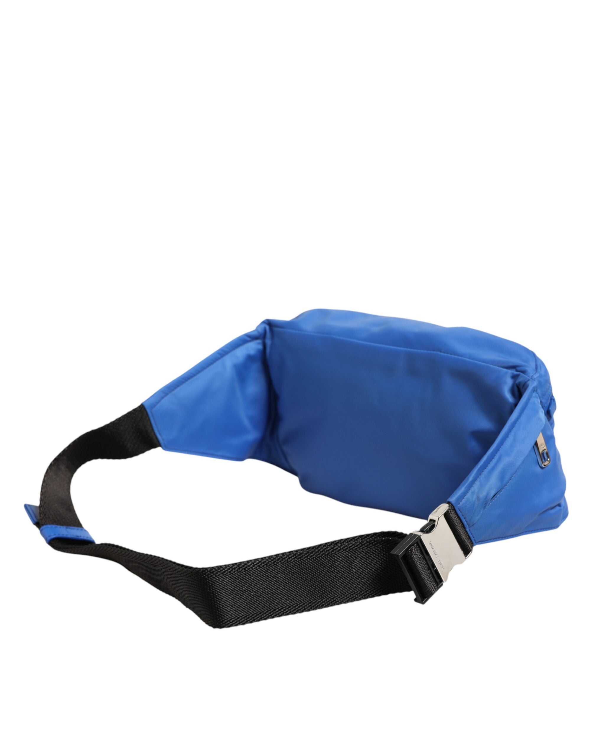 Marsupio da uomo Dolce & Gabbana in nylon blu con placca logo