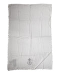 Sciarpa a collo avvolgente in cashmere lavorato a maglia grigio Dolce & Gabbana